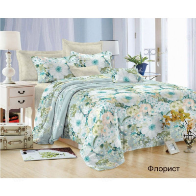 Набор для сна Satin collection Флорист Евростандарт 2139Фт