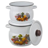 Набор кастрюль 4 предм, Йогурт ЭМАЛЬ (СИБ.ТОВАРЫ) N10B44