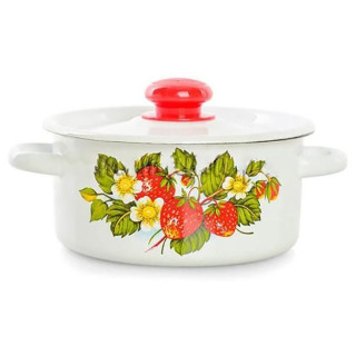 Кастрюля (2.0л, цилиндр) эмаль ЭМАЛЬ (СИБ.ТОВАРЫ) С1610