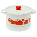 Мантоварка 7.5л эмал. деколь 2 вставки ЭМАЛЬ (СИБ.ТОВАРЫ) С17203