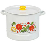 Позница-Мантоварка 9.0л эмал., Каприче, 3 вставки, с пластм. кнопкой ЭМАЛЬ (СИБ.ТОВАРЫ) С17223118