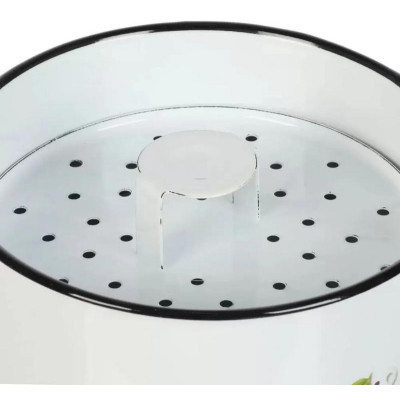 Позница-Мантоварка 9.0л эмал., Каприче, 3 вставки, с пластм. кнопкой ЭМАЛЬ (СИБ.ТОВАРЫ) С17223118-4