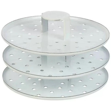 Позница-Мантоварка 9.0л эмал., Каприче, 3 вставки, с пластм. кнопкой ЭМАЛЬ (СИБ.ТОВАРЫ) С17223118-4