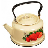 Чайник 3.5л эмал. палевый деколь ЭМАЛЬ (СИБ.ТОВАРЫ) С2713П