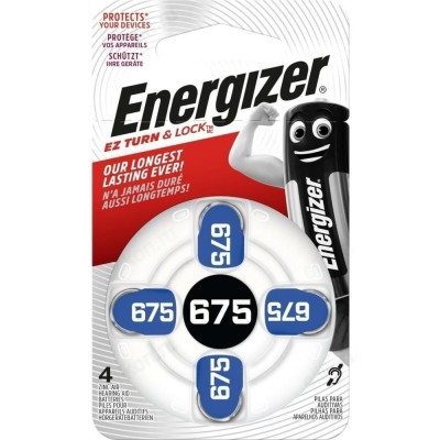 Батарейка Energizer Zinc Air 675, 1.45 V