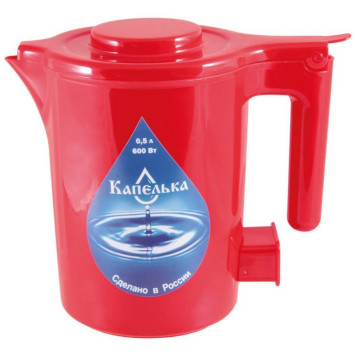 Чайник электрический 'Капелька' 0.5л (красный) ENERGY 003909