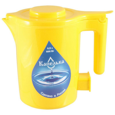 Чайник электрический 'Капелька' 0.5л (желтый) ENERGY 003910