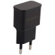 Сетевое зарядное устройство ET-09, 1 USB разъем, черный ENERGY 006384