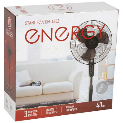 Вентилятор напольный EN-1662 черный ENERGY 009364-5