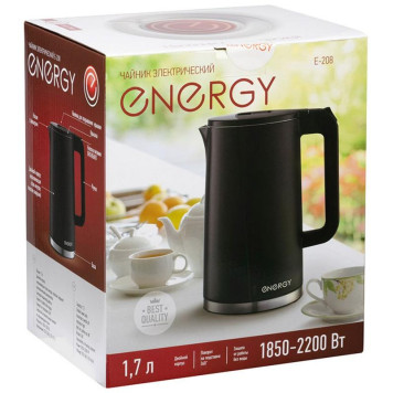 Чайник E-208 черный ENERGY 105731-5