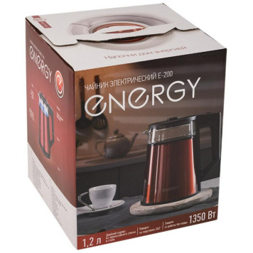 Чайник E-200 красный ENERGY 107012-3