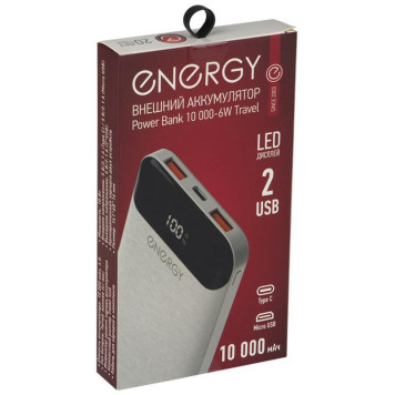 Внешний аккумулятор Power Bank 10 000-6W Travel ENERGY 107849-3