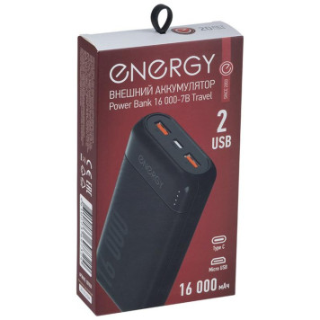 Внешний аккумулятор Power Bank 16 000-7B Travel ENERGY 107850-3