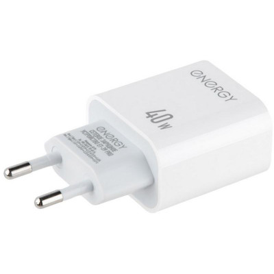 Сетевое зарядное устройство ET-39 PRO, белый ENERGY 109936-2