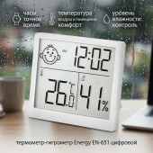 Термометр-гигрометр Energy EN-651 цифровой (110831)