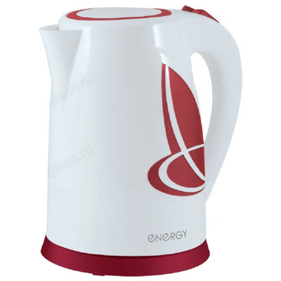 Чайник электрический Energy EN-211, белый/красный, 1.8 л-1