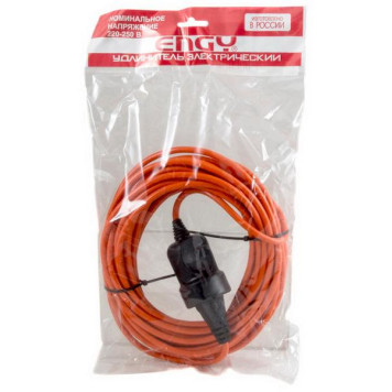 Удлинитель Engy 'Премиум' 10м/1роз (ПВС 2х0.75) ENERGY 186707