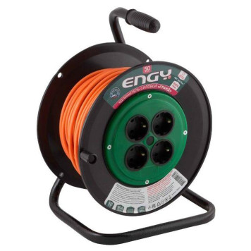 Удлинитель на катушке Engy 'Гранд' 50м/4роз с/з (ПВС 3х0.75) ENERGY 186723