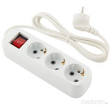 Удлинитель с выключателем Engy 'Гранд' 5м/3роз с заземлением (ПВС 3х0.75) ENERGY 186732