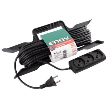 Удлинитель на раме Engy 'Премиум' 15м/3роз (ПВС 2х0.75) ENERGY 186734-2