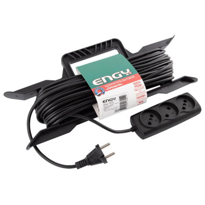 Удлинитель на раме Engy 'Премиум' 15м/3роз (ПВС 2х0.75) ENERGY 186734-2