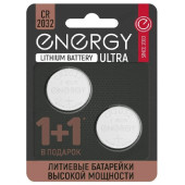 Батарейка блистер CR2032/2B Energy Ultra (2 шт. на блистере) (104409) Батарейка блистер CR2032/2B Energy Ultra (2 шт. на блистере) (104409)