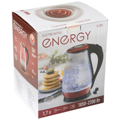 Чайник красный (164140) ENERGY E-204-3