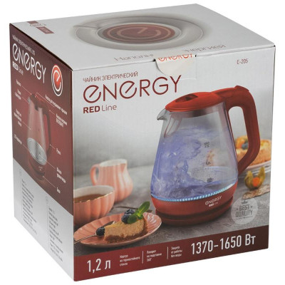 Чайник E-205 красный (164144) ENERGY E-205red-3