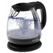 Чайник стеклянный ENERGY E-296 1л черный (005215)