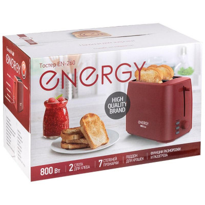 Тостер EN-260 красный (106197) ENERGY EN-260red-4