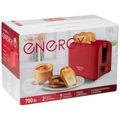 Тостер EN-261 красный (106191) ENERGY EN-261red-5