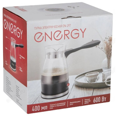 Турка электрическая ENERGY EN-297 стеклянная 106199-4