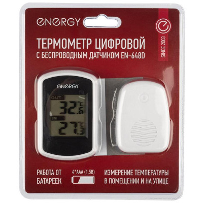 Термометр цифровой с беспроводным датчиком (107311) ENERGY EN-648D-2