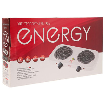 Плита электрическая 2-х конфор. черный (158967) ENERGY EN-904B-2