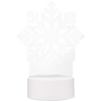 Светильник неоновый 3D Снежинка (106257) ENERGY EN-NL 26-3