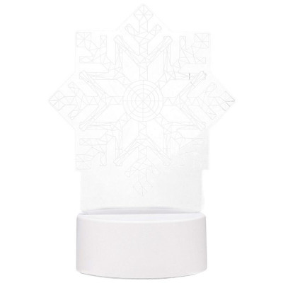 Светильник неоновый 3D Снежинка (106257) ENERGY EN-NL 26-3