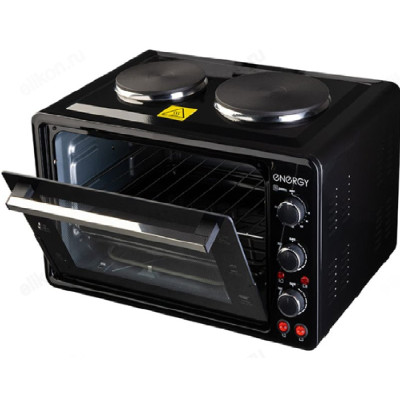 Жарочный шкаф Energy GH-35A-B, черный, 35 л, 1600 Вт. 2 конфорки-1