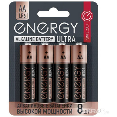 Батарейка алкалиновая Ultra (AA) (8шт на блистере) (104980) ENERGY LR6/8B