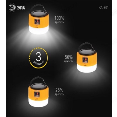 Фонарь кемпинг Пегас ЭРА KA-601-3