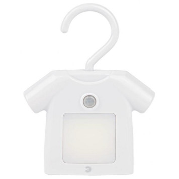 Ночник - светильник светодиодный на батарейках с датчиком движения белый ЭРА/СИЛА NLED-486-1W-MS-W