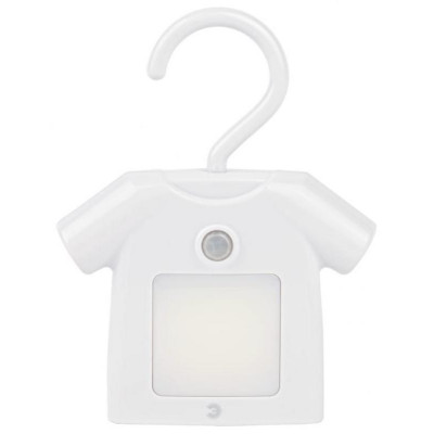 Ночник - светильник светодиодный на батарейках с датчиком движения белый ЭРА/СИЛА NLED-486-1W-MS-W