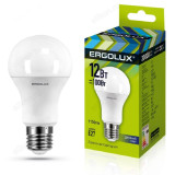 Лампа светодиодная LED E27 A60 12W 6K Ergolux 12880