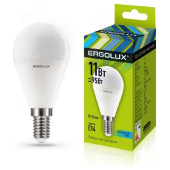 Лампа светодиодная LED E14 G45 11W 4K Ergolux Шар 13628