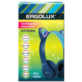 Гарнитура Bluetooth накладная ERGOLUX ELX-BTHP02-C06 синие 15458