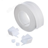 Лента бордюрная 38мм*3,35 ЕРМАК самоклеящаяся фигурная белая