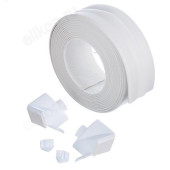 Лента бордюрная 38мм*3,35 ЕРМАК самоклеящаяся фигурная белая