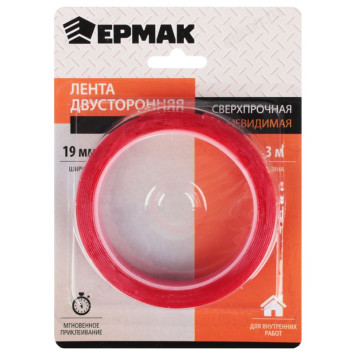 Лента двухсторонняя  Ермак 472-041-1