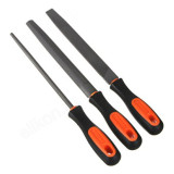 Набор напильников ЕРМАК 200мм 3шт(круглый, полукруглый, плоский) 645-209