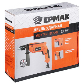 Дрель ударная ЕРМАК ДУ-500 646-184-3
