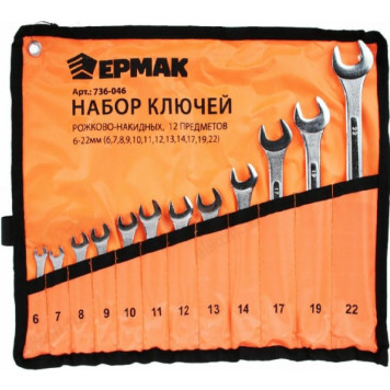 Набор ключей Ермак 736-046